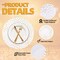 50 Pcs 14 Inch White and Gold Foil Paper Place Mats Golden Polka Dots Round Placemats Disposable Decorative Table Mats for Wedding Banquet Party Home Dining Table Decor